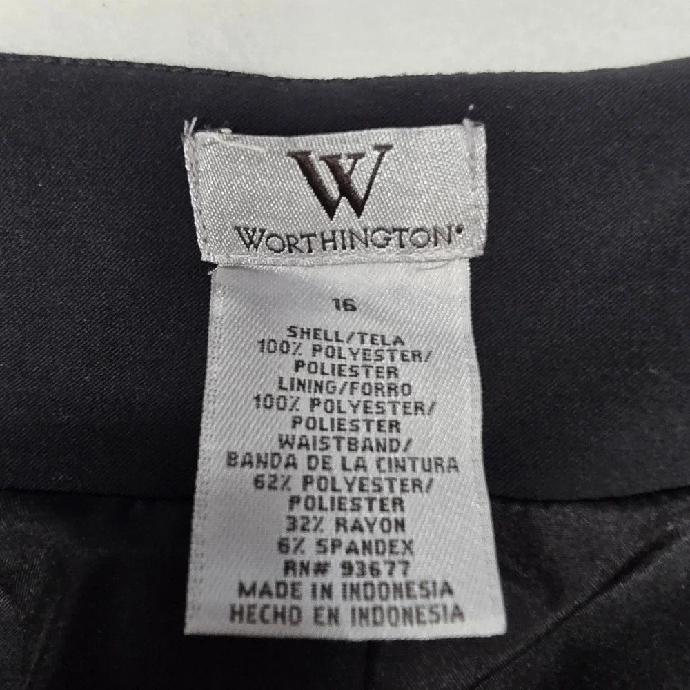 Worthington Womens‎ Sz 16 Geometric Floral Mandala A-Line Skirt Pockets Artsy